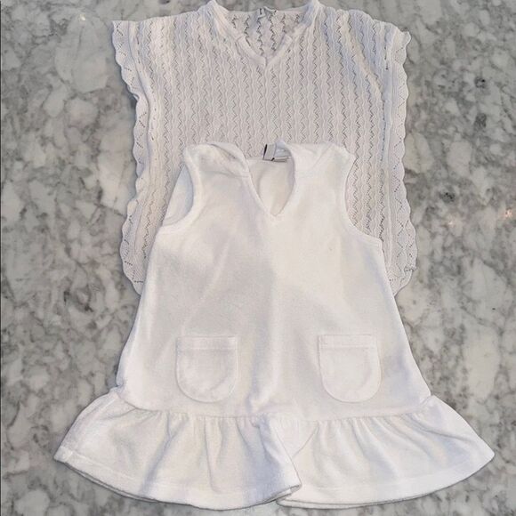 JANIE & JACK WHITE COVERUP BUNDLE 12/18M - Picture 1 of 7